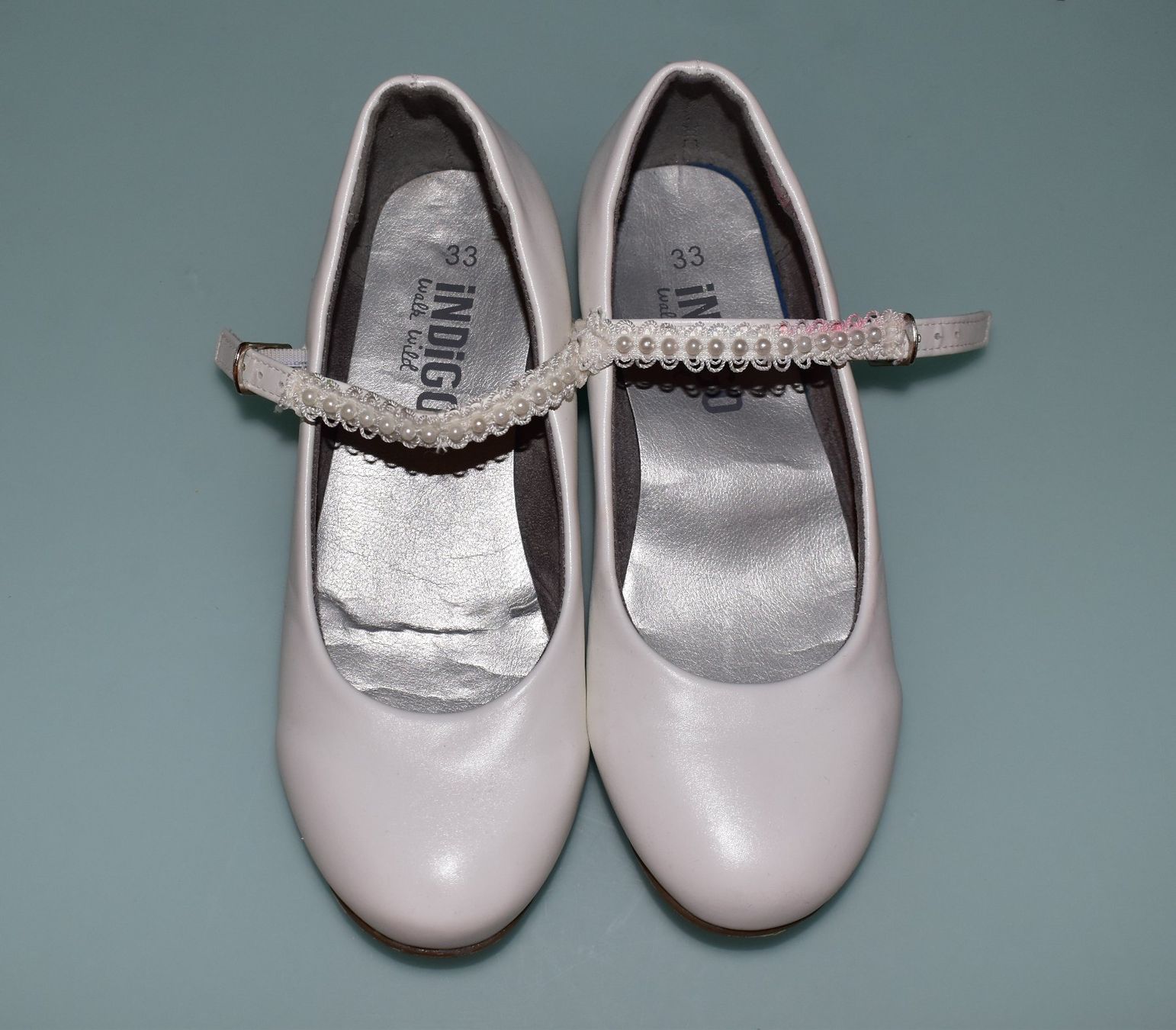 Scarpe per ragazze: Ballerrinas aus Echtem Leder, Gr. 33 weiss – Usato da Laufen venduto da eichhorn15