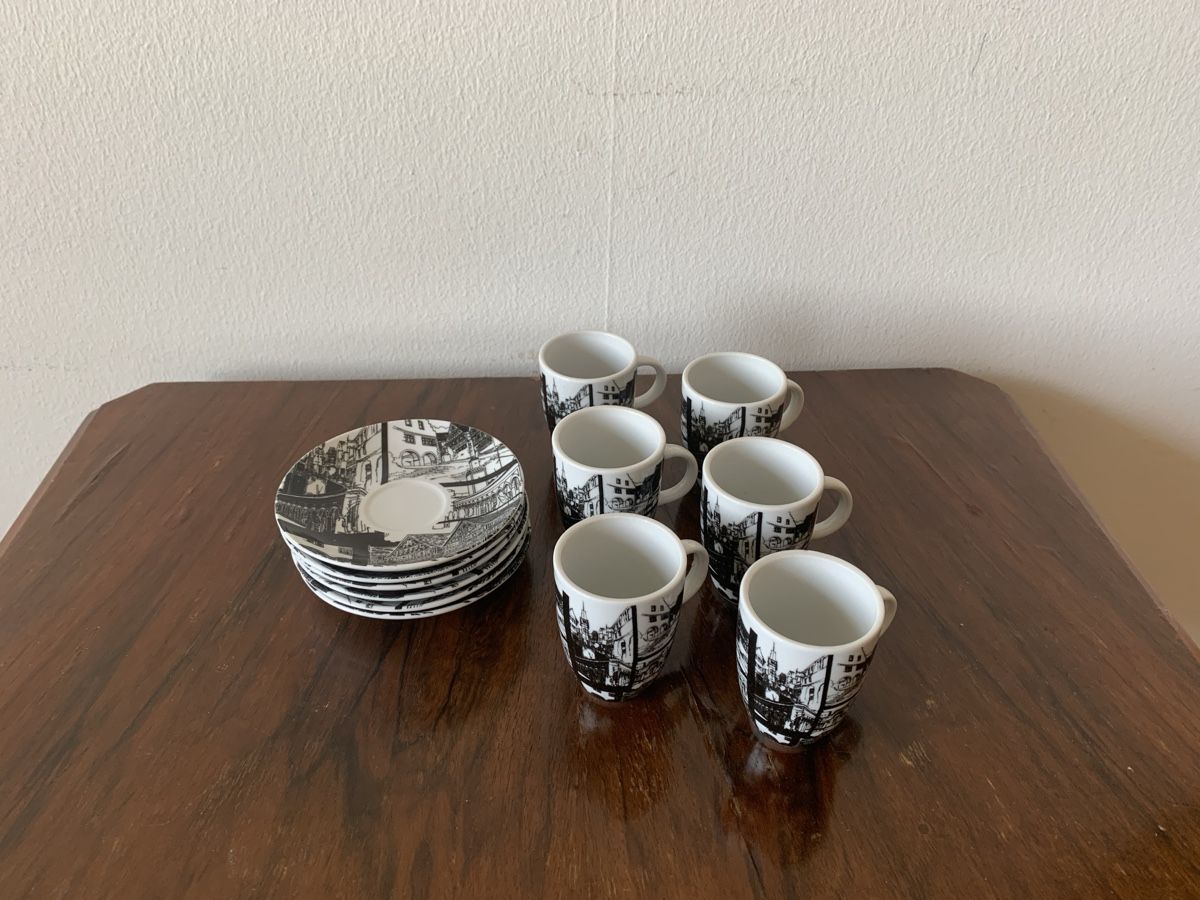 Tazze: 6x Espressotassen mit Unterteller – Usato da Zürich venduto da larita87 1
