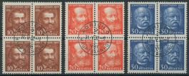 1932 - Gotthardbahn - Viererblock - Ersttag Stempel ET