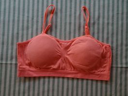 Bustier leuchtorange mit BH Cups für Gr. XS & S - 225237