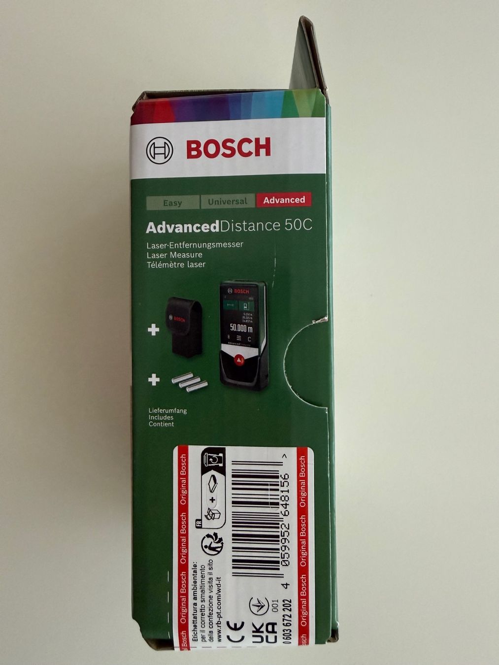 Bosch AdvancedDistance 50C Afstandsmeter | 0603672202 | 50 Meter