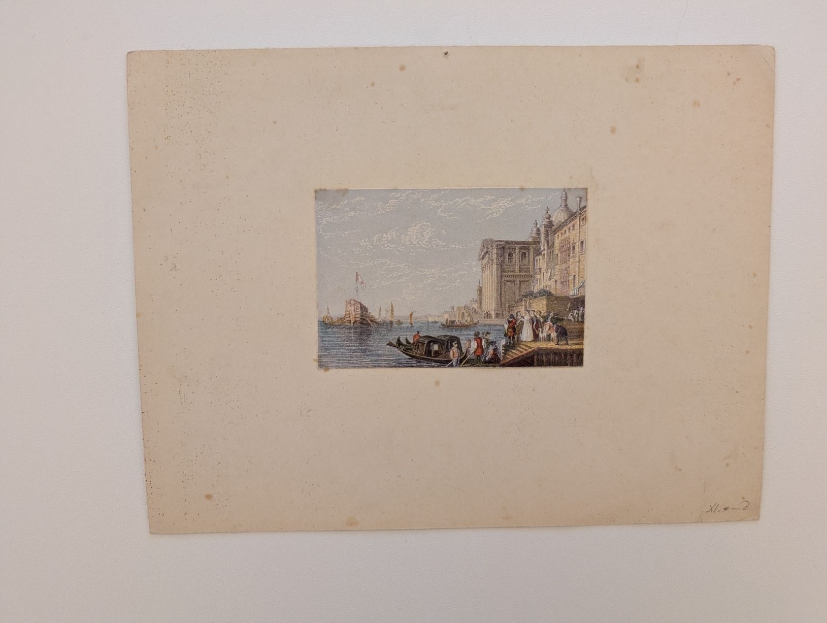 Foto & Immagini: Antike Venedigansicht Gondel Aquarell – Usato da Walzenhausen venduto da Patrik23
