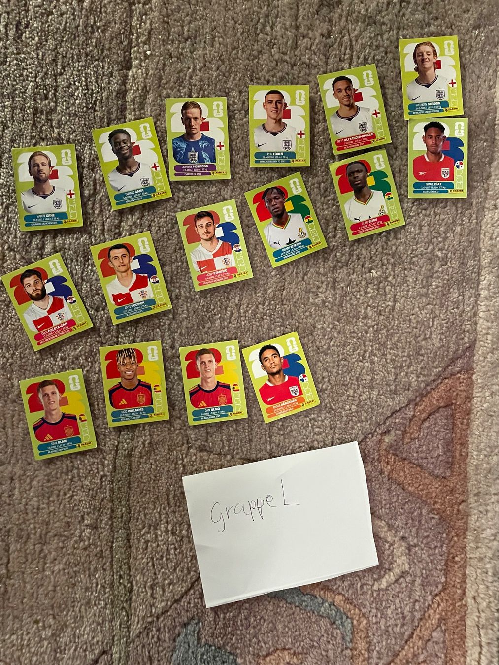 Panini Cartes à collectionner: Panini Stickers Gruppe L- 16 Bilder – D'occasion à Zürich par janinanatalie