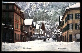 AK Meyringen, Kirchgasse im Winter