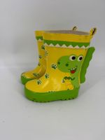 Gelbe Gummistiefel Gr. 20 mit Dino-Motiv  von Smile