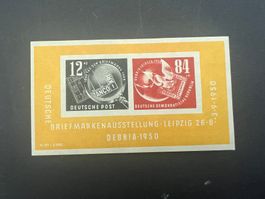 DDR Block 7 Debria Leipzig 1950 postfrisch Luxus (4401)