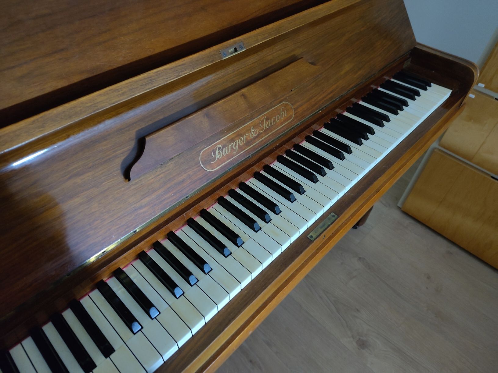 Strumenti musicali: Piano Burger & Jacobi, circa 1900-1920 – Usato da Fribourg venduto da Syxal 2