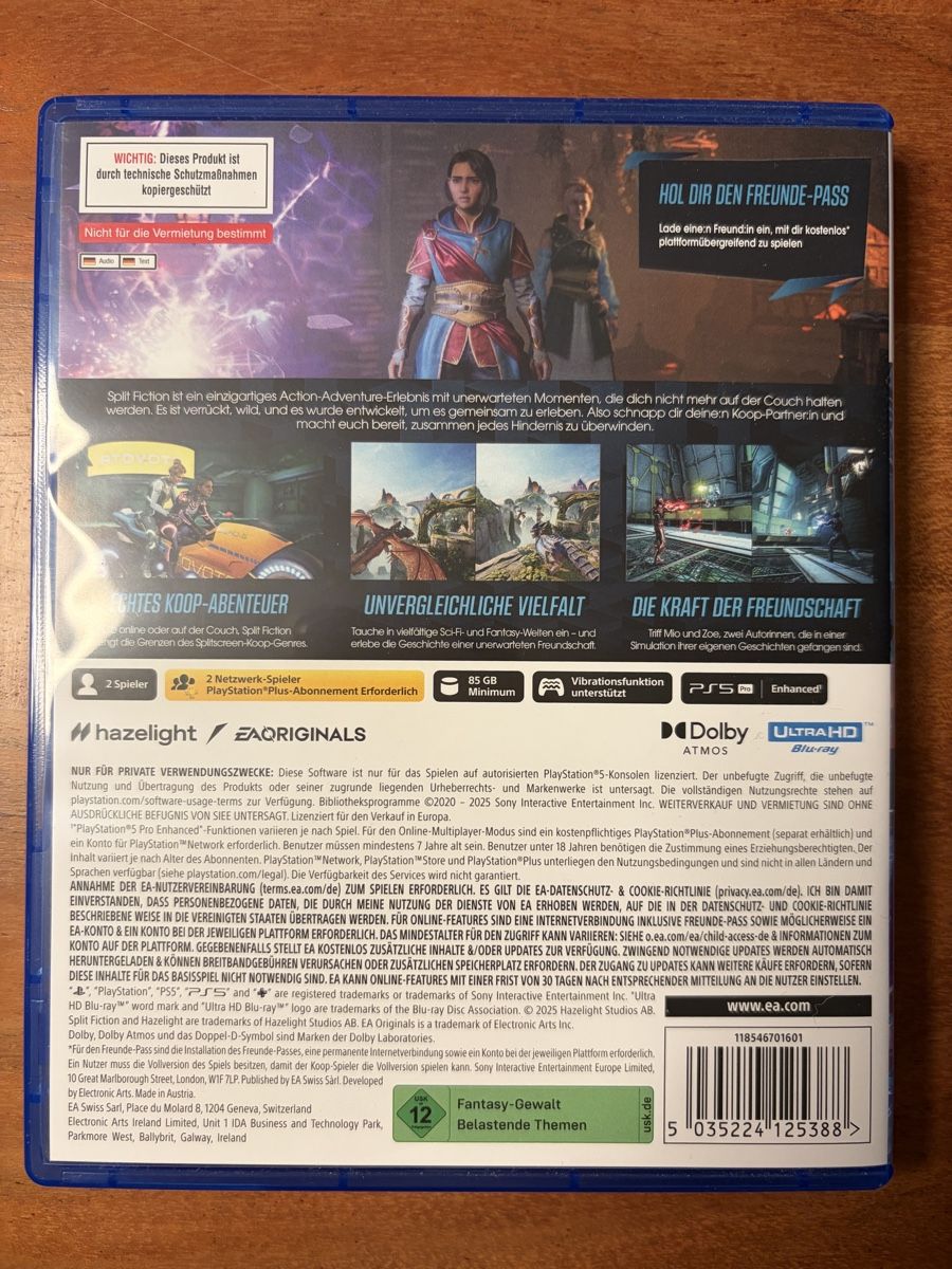 Sony Jeux: Split Fiction (PS5) – D'occasion à Möhlin par ToCoo 1