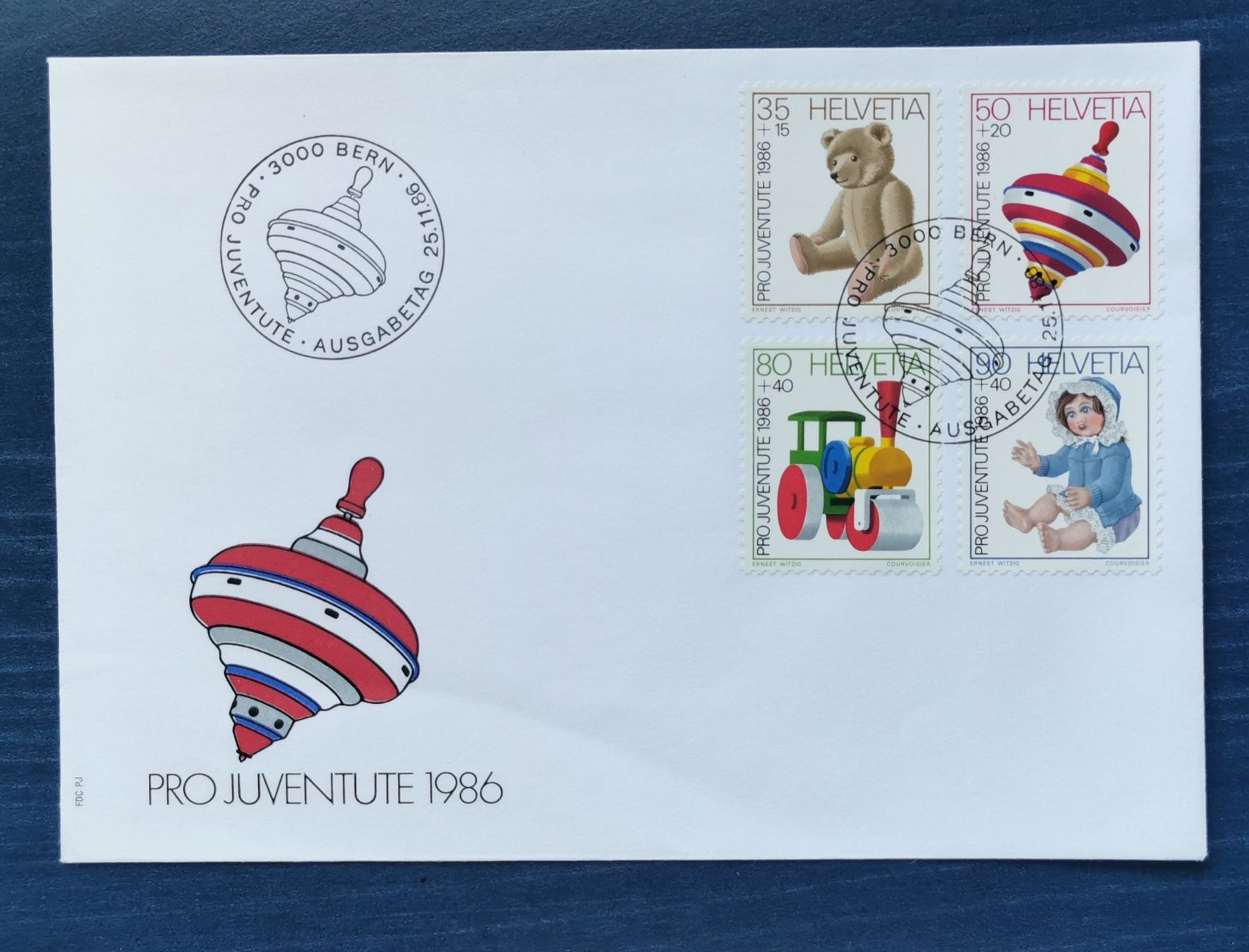 Tous les timbres: FDC PJ 1986 – Neuf (Voir description) à Aadorf par Chnorli-Furz