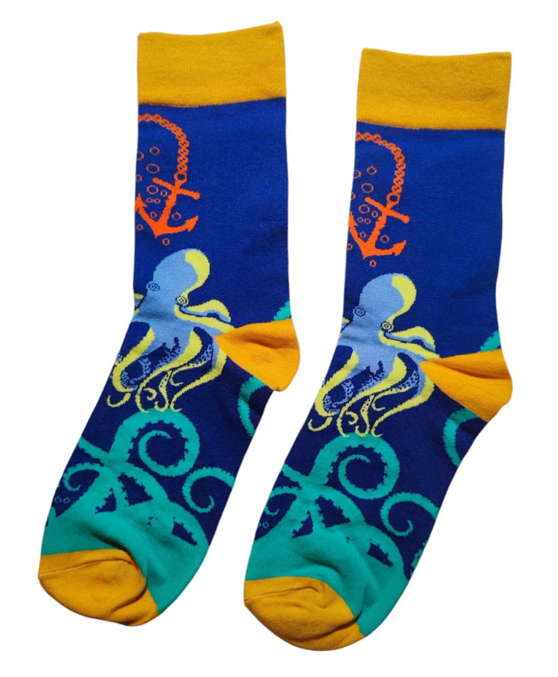 Calze: Socken Octopus / Tintenfisch / Krake / Anker / Anchor – Nuovo e nell'imballaggio originale da Zürich venduto da amysmith