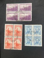 Argentinien 1936 Lot 4er-Blocks gestempelt