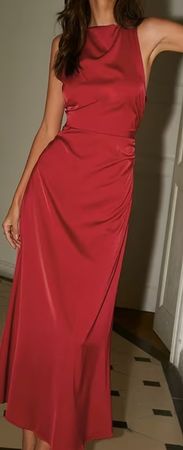 Sommerliches, rotes Kleid 38/40 offenen Rücken