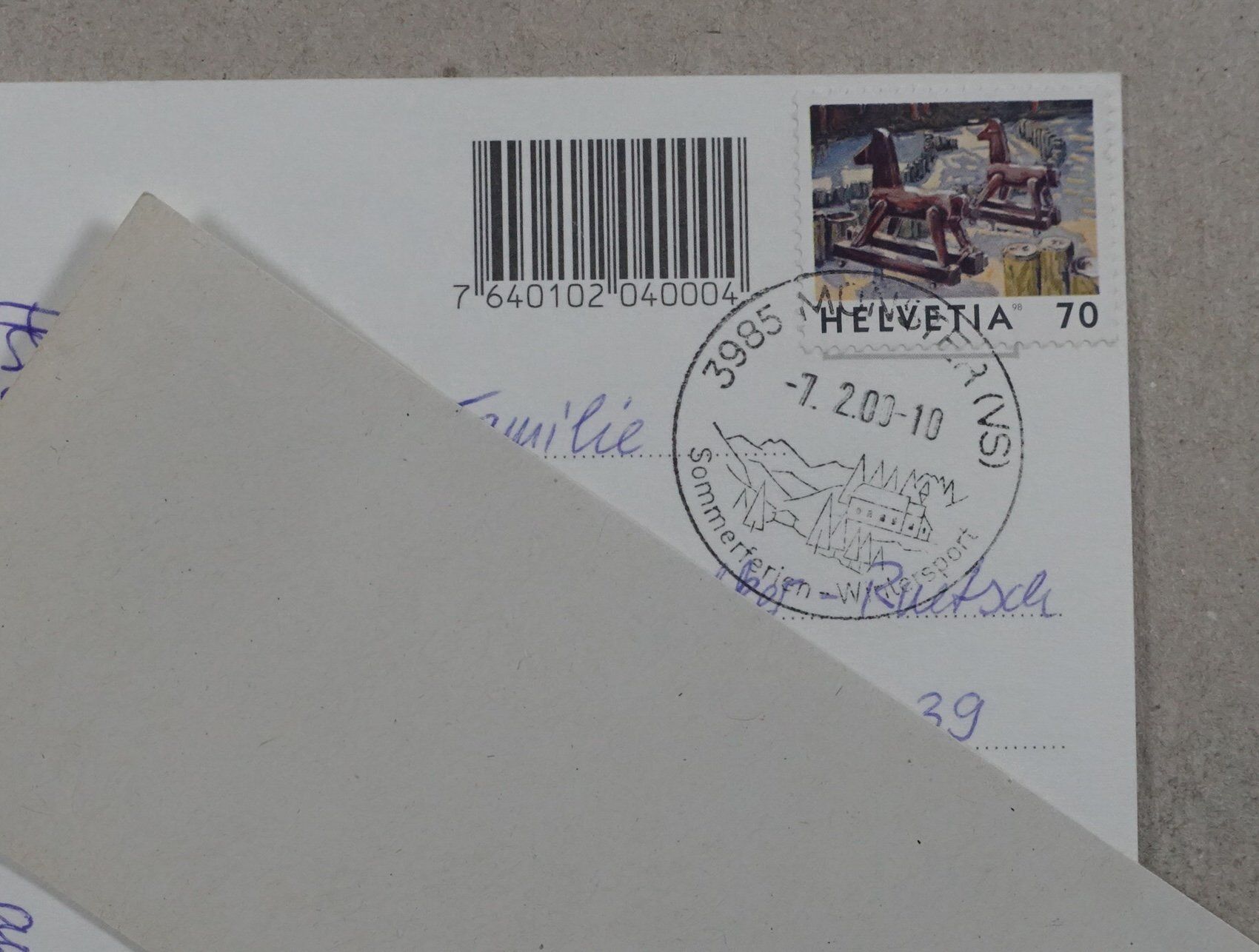Cartes postales: Münster VS, 2000, Goms – D'occasion à Lenzburg par fh1 1