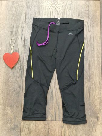 Sportleggings H&M schwarz gelb Grösse S guter Zustand