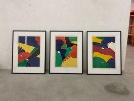 3 Reliefdrucke von Thom de Jong, 1940–1988, NL und NY