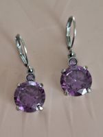 Wunderschöne Ohrhänger mit Violette Steine