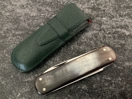 Altes Victoria Sackmesser "OERLIKON“ Hornschalen NEU & ETUI
