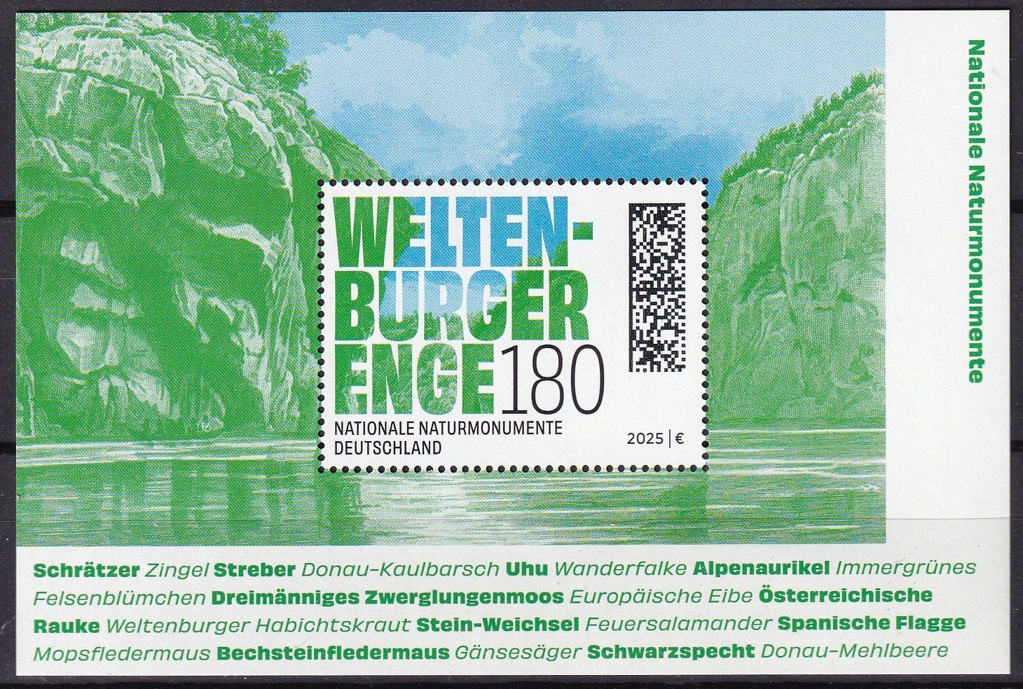 Tous les timbres: BRD Block 2025 - Welten-Burger Enge - postfrisch ** – Neuf avec emballage d'origine à Lausen par Mondeo10628