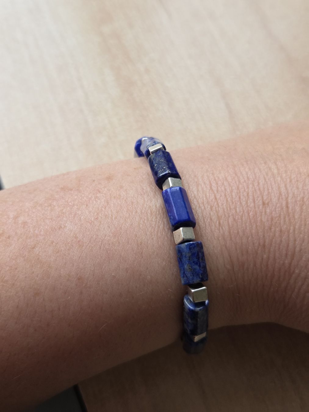 Bracciali & Braccialetti: Lapislazuli Elastarmband 18cm Neu – Nuovo (secondo la descrizione) da Winterthur venduto da katzen07 2