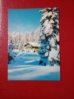 AK Winter Landschaft mit Chalet Wallis irgendwo
