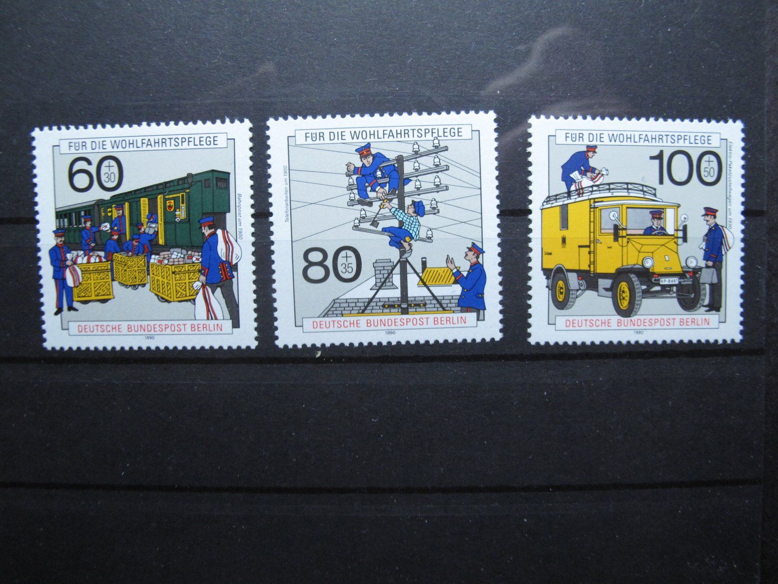 Tutti i francobolli: Berlin 1990 Geschichte der Post ** – Usato da Wil SG venduto da fva01