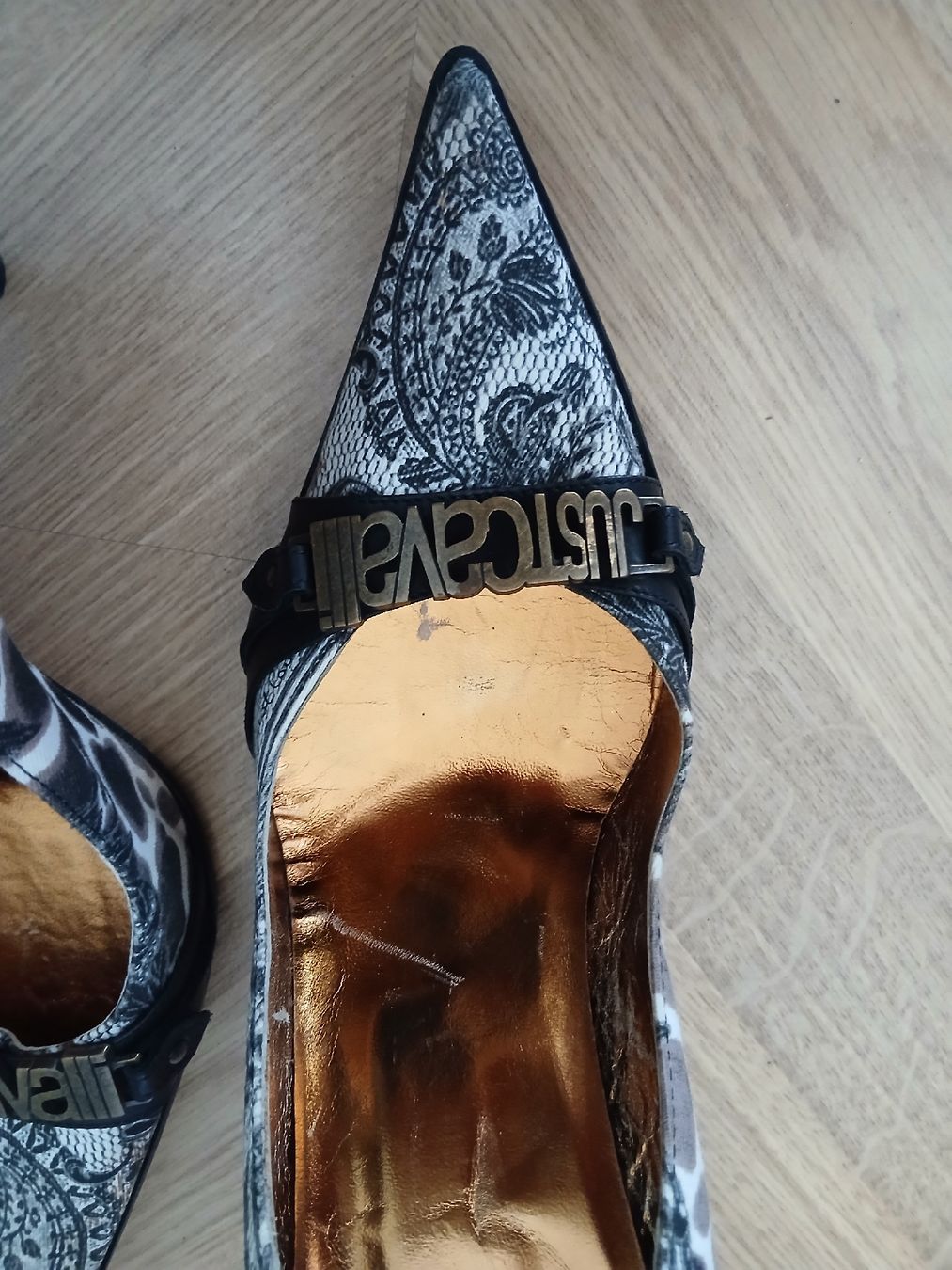 Roberto Cavalli Scarpe da donna: Just Cavalli High Heels Size 40 Leather Textil – Nuovo (secondo la descrizione) da Wil SG venduto da tre_g2l7 1