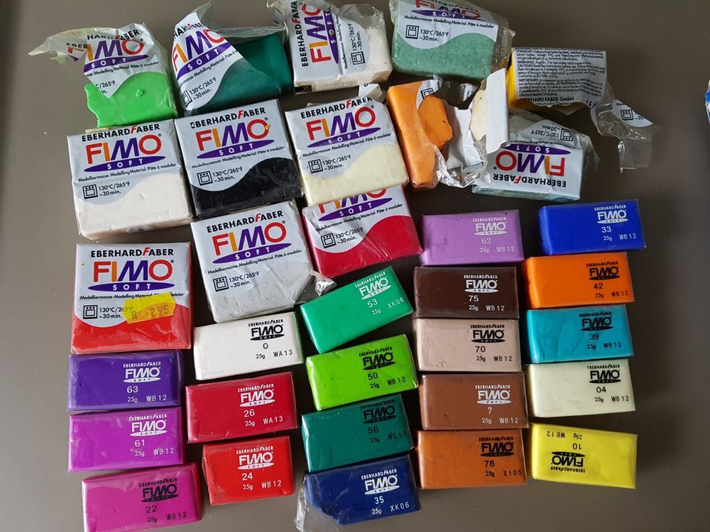 div. Fimo Material neu gebraucht zum Basteln Backen im Ofen (Gebraucht ...