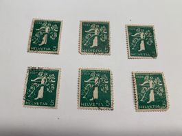 Briefmarken Helvetia 1939