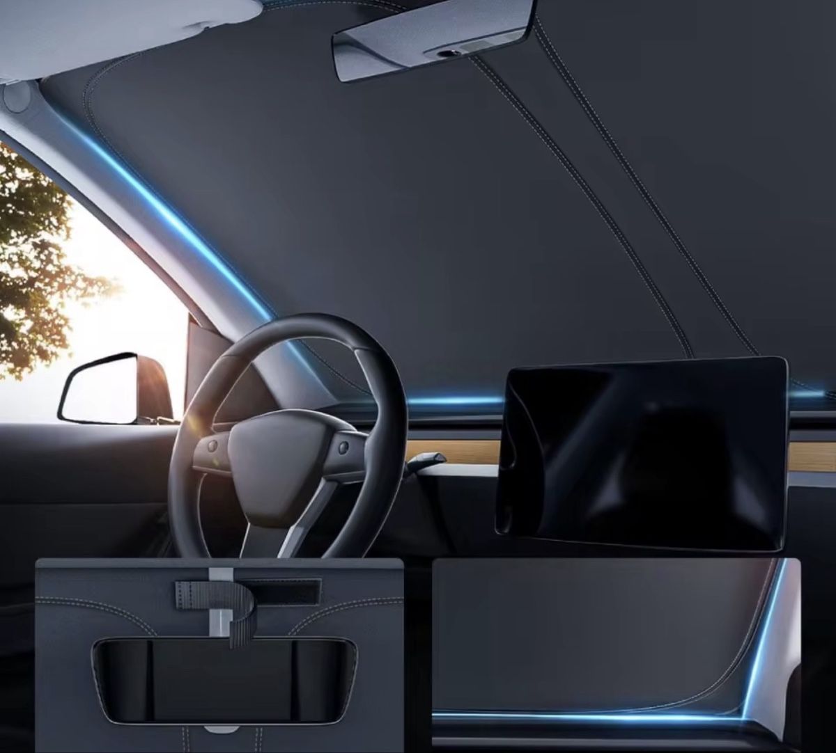 Autres accessoires p. véhicule: Sonnenblende Tesla Model Y – D'occasion à Wolfhausen par Driver016