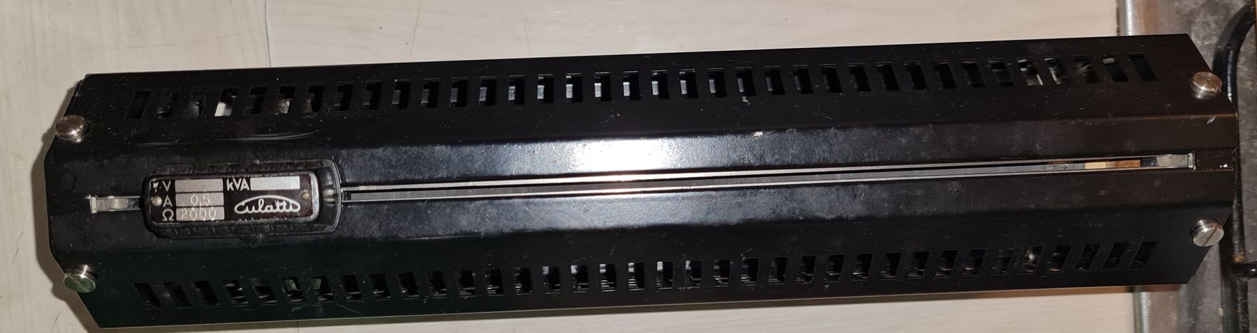 Elektronikbauteile: Schiebewiderstand Culatti 0,5 A 2000 Ohm schwarz gebraucht – Gebraucht aus Horw von Arta20000 4