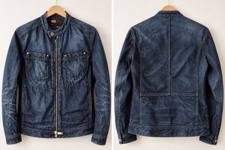 Veste en jean Diesel bleu foncé taille L bon état