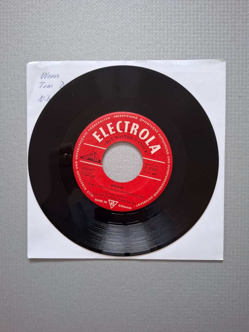 Schallplatten: Nilsen Brothers - Wenn/Tom Dooley – Gebraucht aus Arbon von pendulum 1