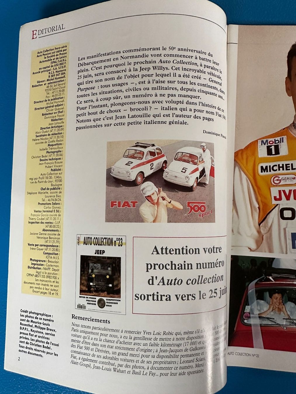 Riviste & Magazine: Heft , Fiat 500  , Auto - Passion  1994 , Oldtimer – Usato da Boswil venduto da pavo1 3