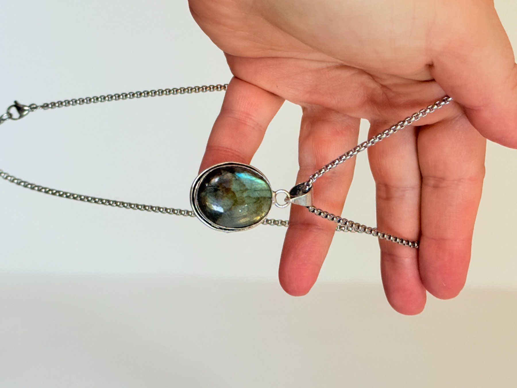 Catenine: Collier  Labradorite Pierre Naturelle  Neuf – Nuovo e nell'imballaggio originale da Genève venduto da AWWA 8