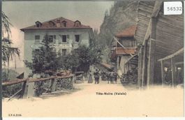 Tete-Noire - Hotel - Pferdekutschen - animee - coloriert