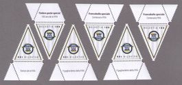 2004_1110_Fussball Wimpel 100 Jahre FIFA_6 Stück MIT TABS !