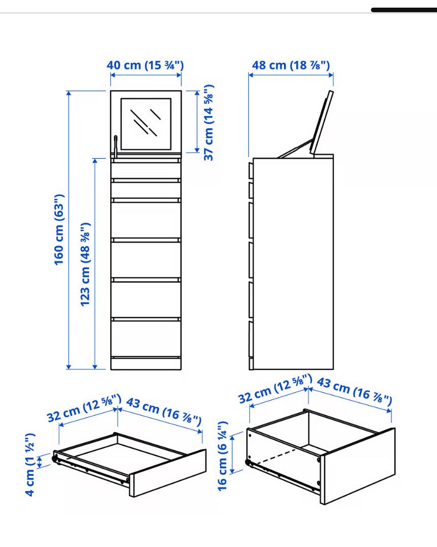 Cassettiere: Ikea Malm Kommode  – Usato da Unterägeri venduto da K7chiara 2