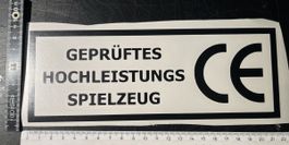 Sticker - Geprüftes Hochleistungs Spielzeug