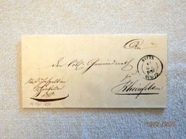 Vorphilabrief von Wallbach, Stein nach Rheinfelden 10.Mai.51