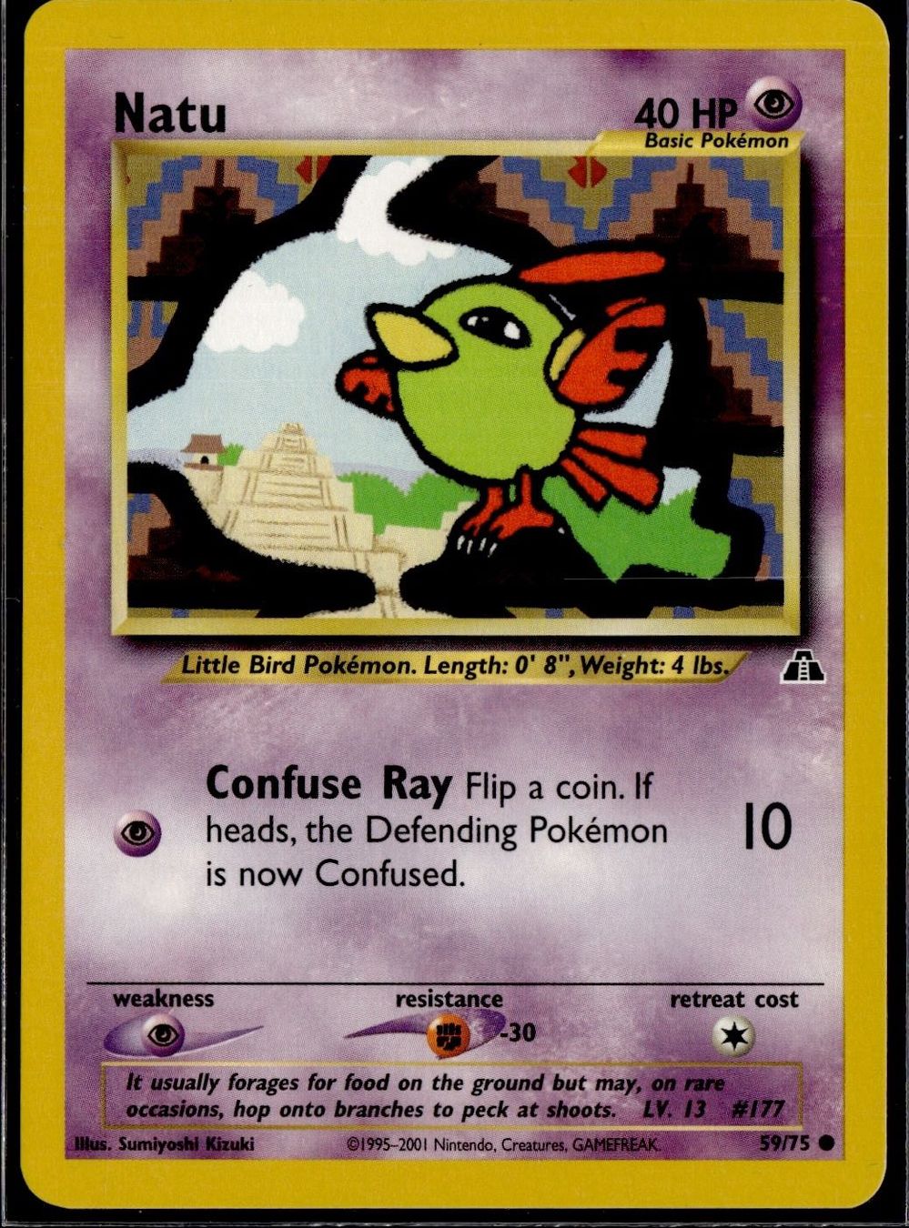 Pokémon Carte collezionabili: Natu 59/75 Neo Discovery – Usato da Zürich venduto da pokemon_cards