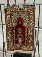 Kayseri 100% Seide 100x64cm Teppich handgeknüpft sauber