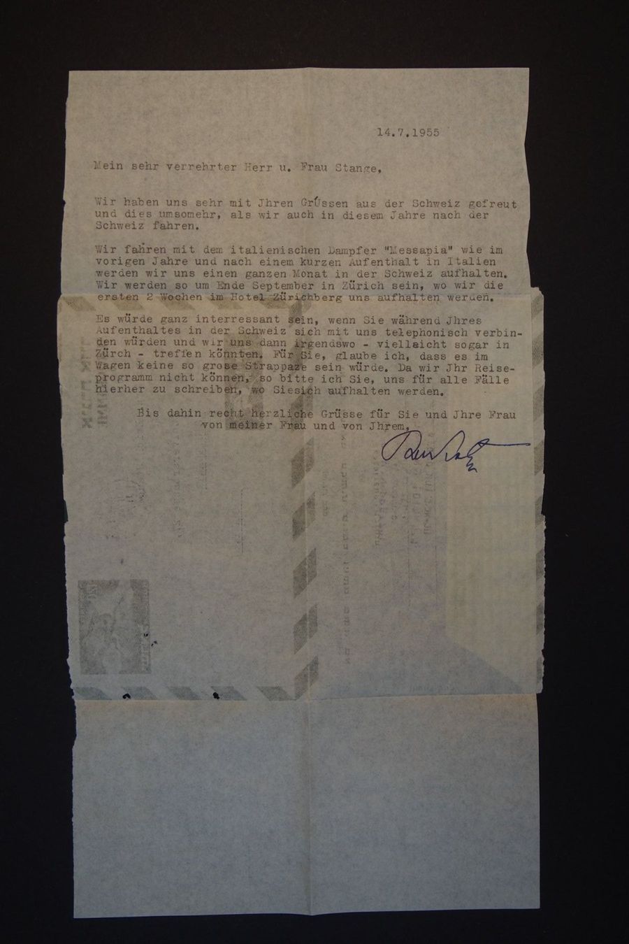 Tutti i francobolli: 1955 Flugpost Israel – Usato da Solothurn venduto da and_fxw5 1