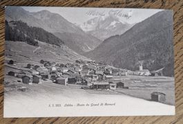 Liddes - Route du Gtand St. Bernard 1913 n. La Sallaz