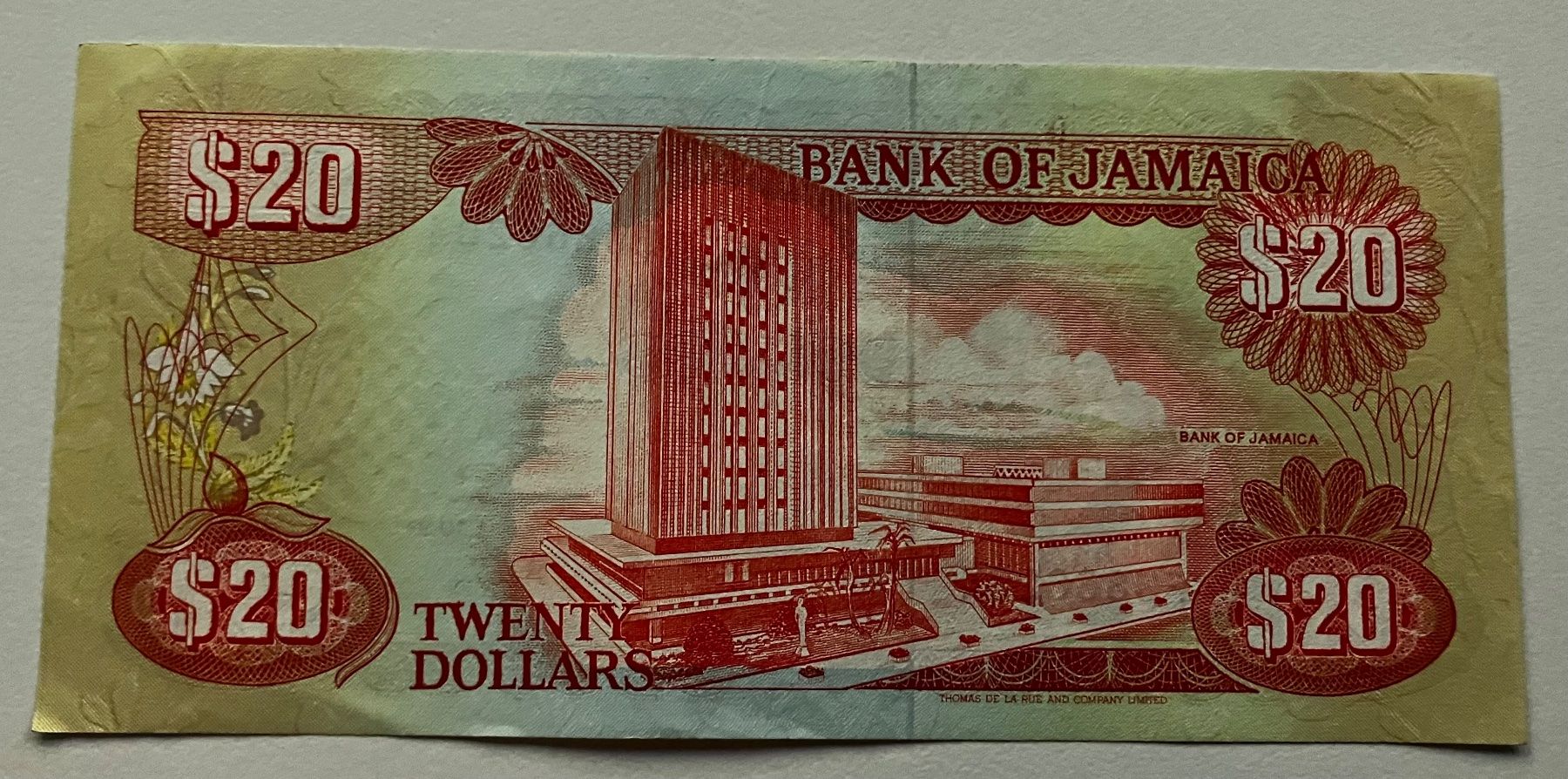 Banknoten: Jamaika 20 Dollars 1991 Neuwertig – Neu (gemäss Beschreibung) aus Algetshausen von Carrhard 1