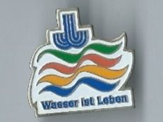 Placchette & Badge: Wasser ist Leben   Pin – Usato da Zürich venduto da t24_de