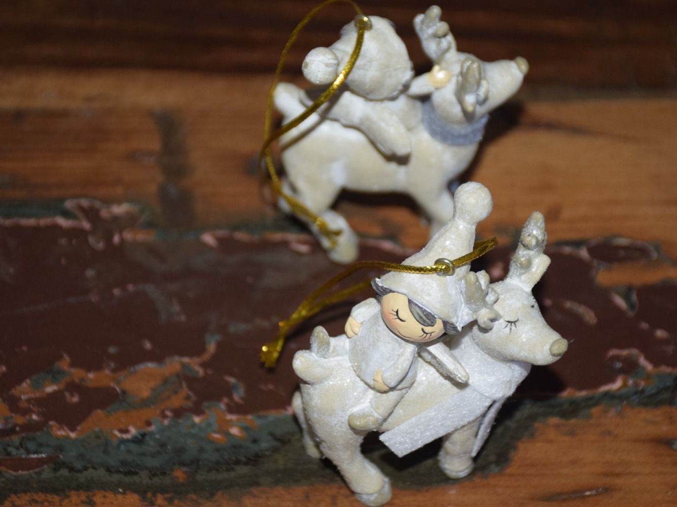 Statuette: Set  Engel auf Rentier Nr. 1 – Nuovo e nell'imballaggio originale da Wetzikon ZH venduto da Wetzicardo25 6