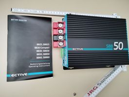 Ladebooster ECTIVE SBB50 DC-DC Wandler 24V-24V Solarladeregl