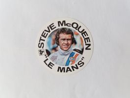 Original Film Werbe Aufkleber Steve McQueen «Le Mans» 1970