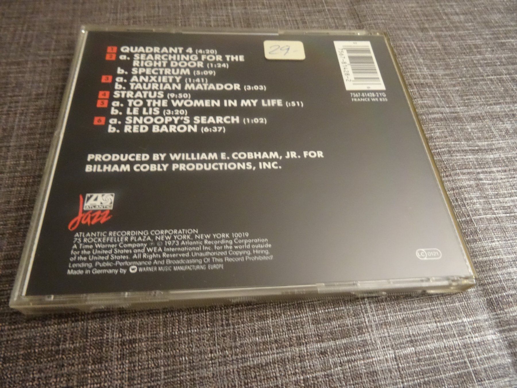 CD: Billy Cobham - Spectrum - CD – Usato da Olten venduto da Disc-Ausverkauf 1