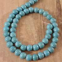 1 Strang natürliche grüne türkisfarbene 8 mm